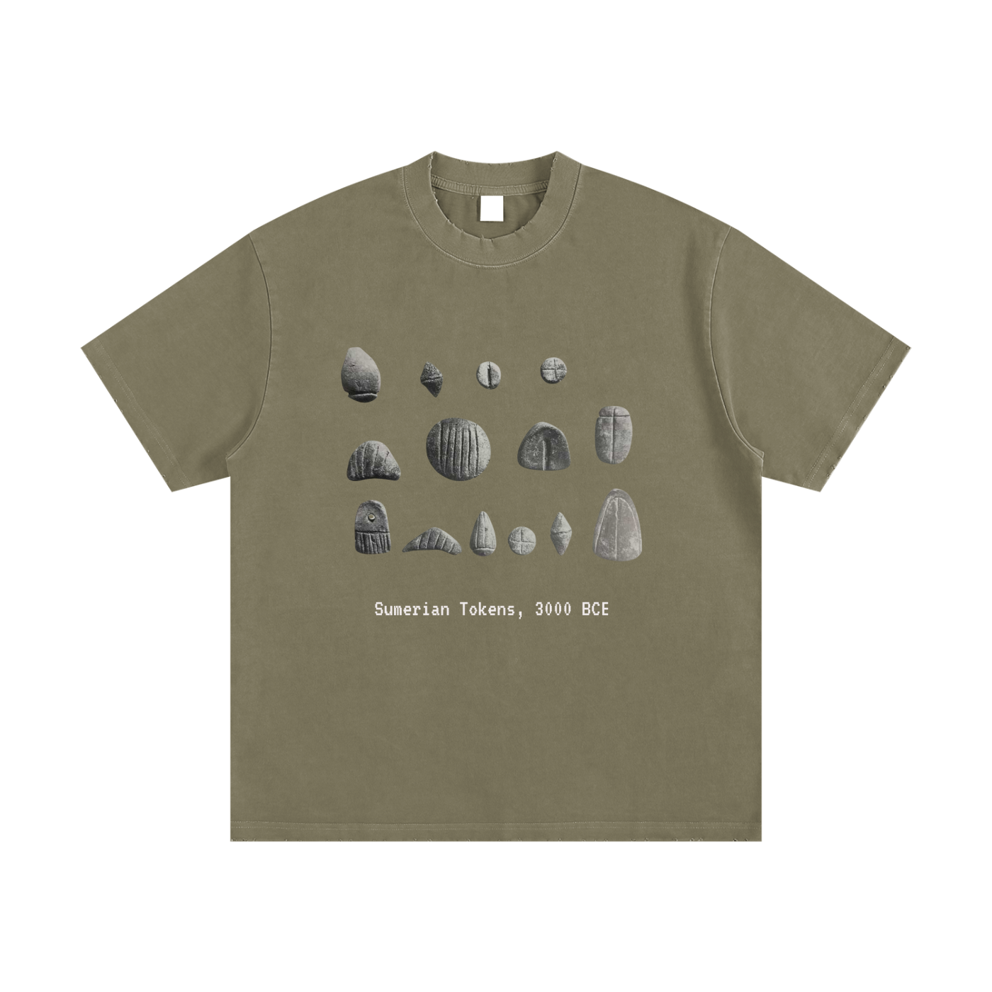 Heavyweight Vintage Washed Frayed T-Shirt